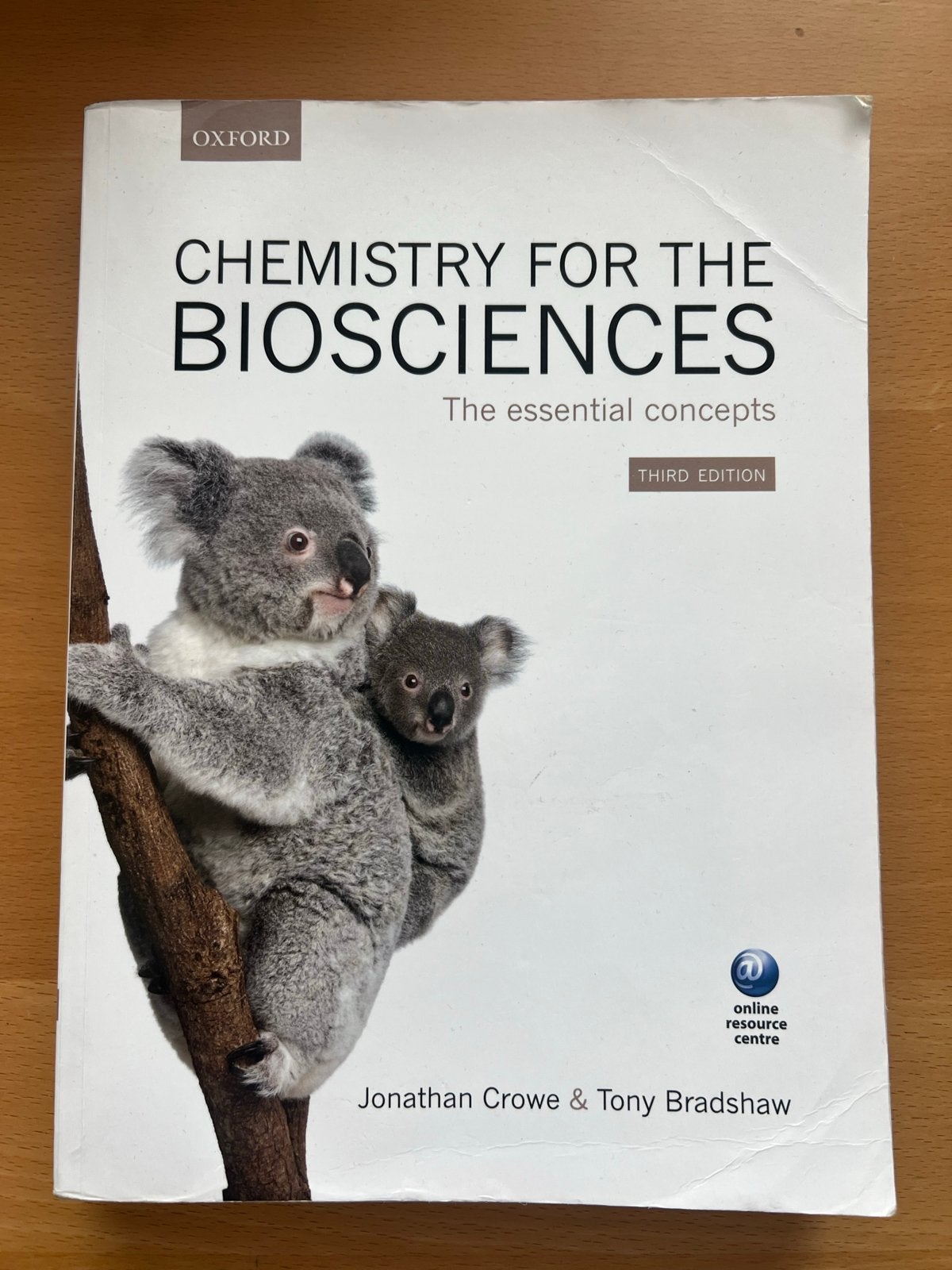 Chemistry for the Biosciences - Jonathan Crowe & Tony Bradsh, Boeken, Studieboeken en Cursussen, Zo goed als nieuw, HBO, Beta