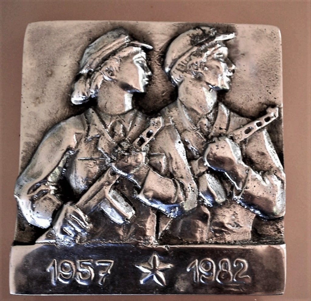 Militair Leger Wandplaat Koude Oorlog 1957-1982, Antiek en Kunst, Curiosa en Brocante, Ophalen of Verzenden