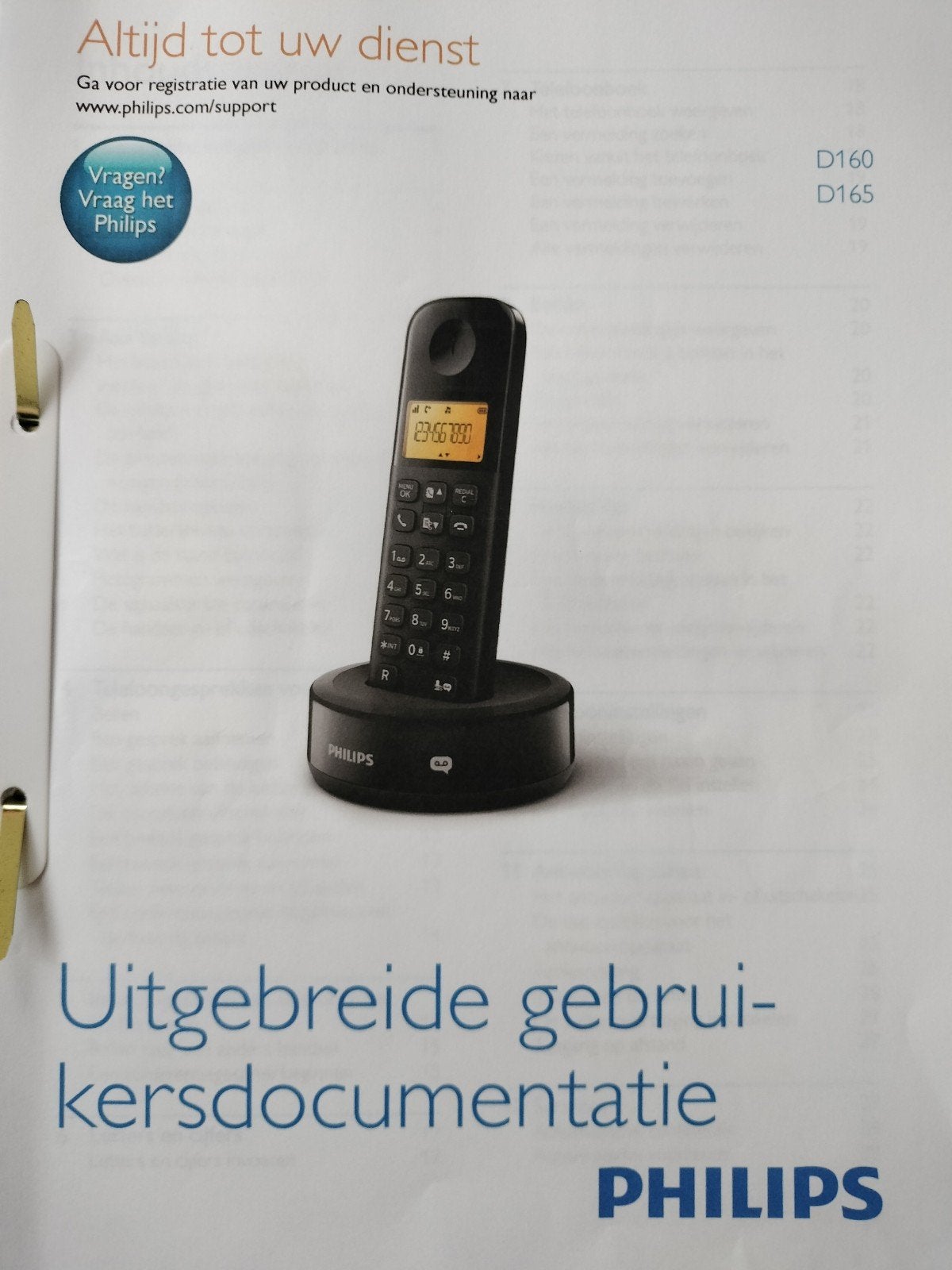 Philips D160 Trio DECT draadloze huistelefoonset, Telecommunicatie, Ophalen, Gebruikt, 3 handsets