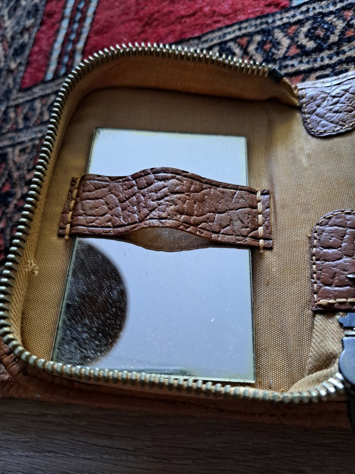 Vintage Leren Reisscheersetje - Compleet en Compact, Ophalen
