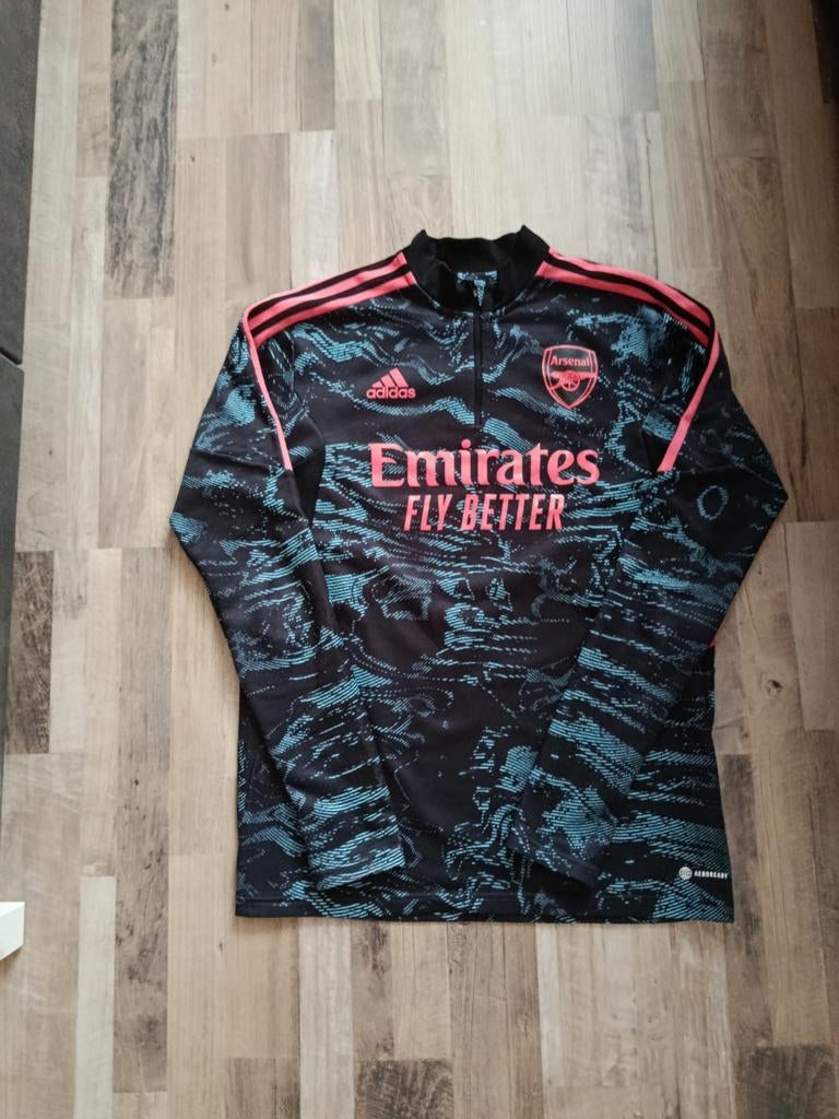 Arsenal Europees Trainingspak - Zwart/Roze, Kleding | Heren, Sportkleding, Maat 48/50 (M), Zwart, Ophalen of Verzenden, Zo goed als nieuw