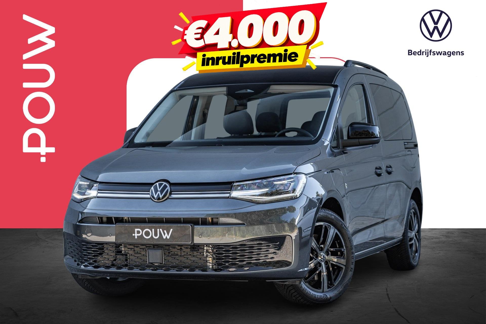 Volkswagen Caddy Kombi 1.5 TSI 150pk DSG Hybride Limited Edi, Auto's, 12 maanden, 1498 cc, 4 cilinders, 150 min
