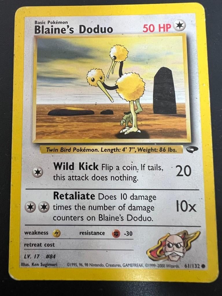 Blaine's Doduo Gym Challenge, Ophalen of Verzenden, Gebruikt