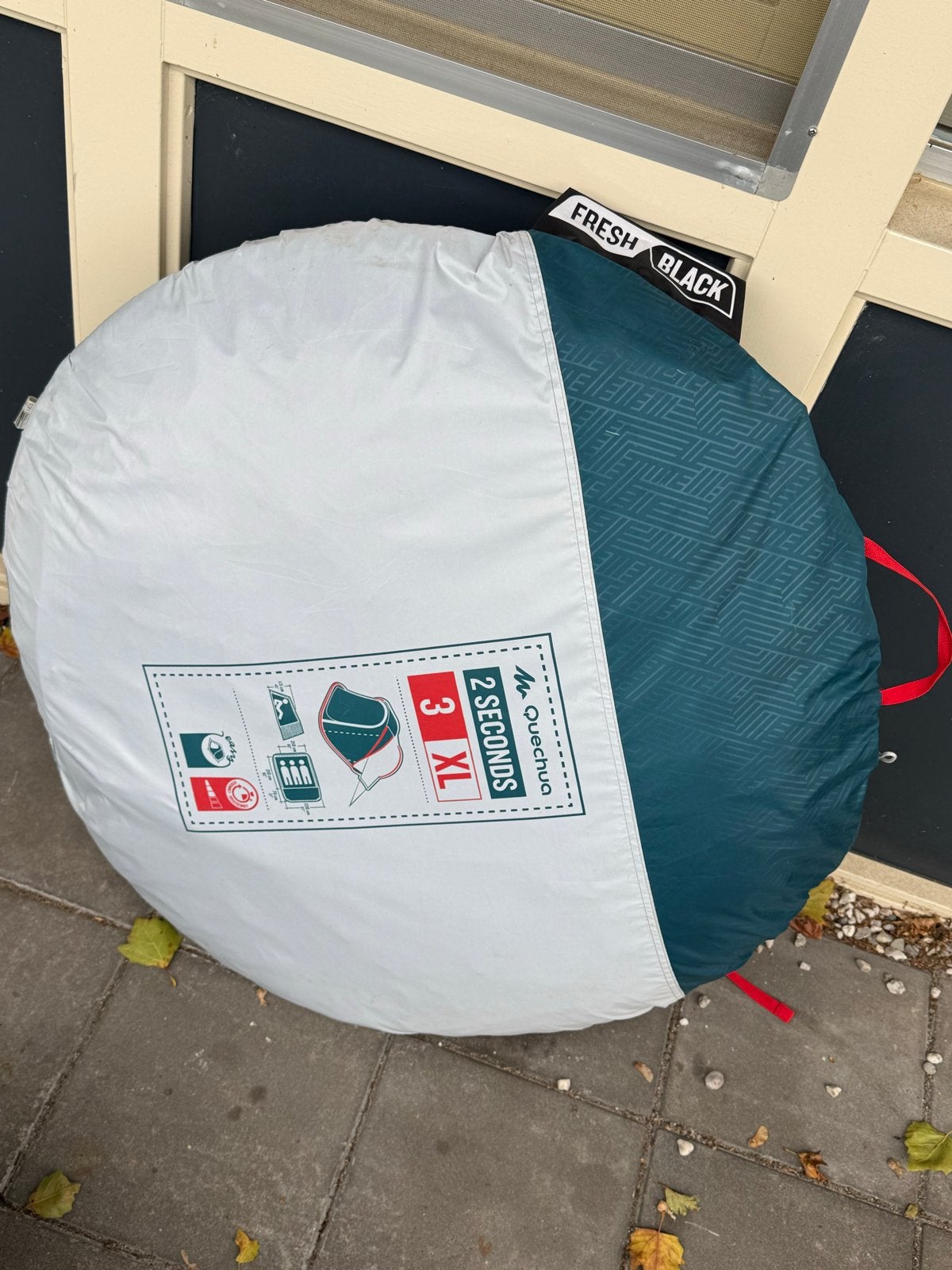 Quechua 2 Seconds 3 XL Fresh & Black tent - 3x gebruikt, Ophalen, Gebruikt, Tot en met 3