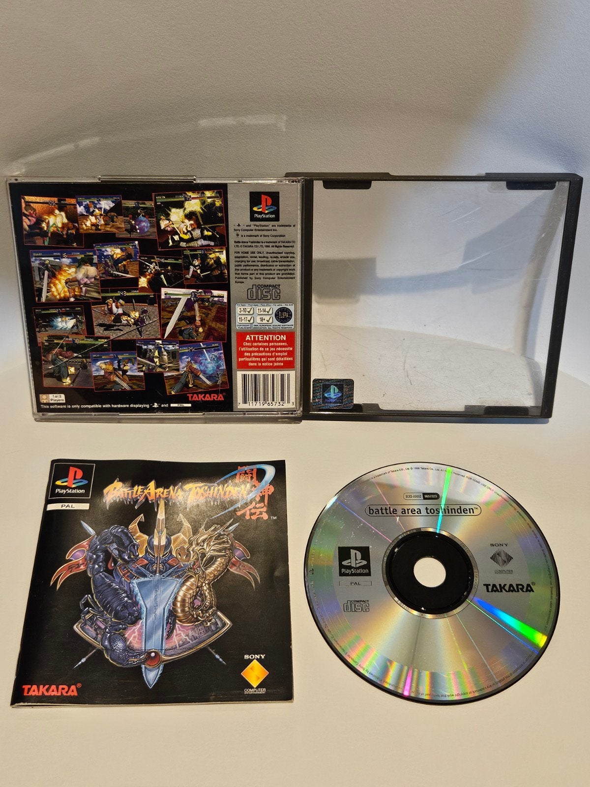 Battle Arena Toshinden PS1, Spelcomputers en Games, Games | Sony PlayStation 1, Vechten, 2 spelers, Ophalen of Verzenden, Zo goed als nieuw