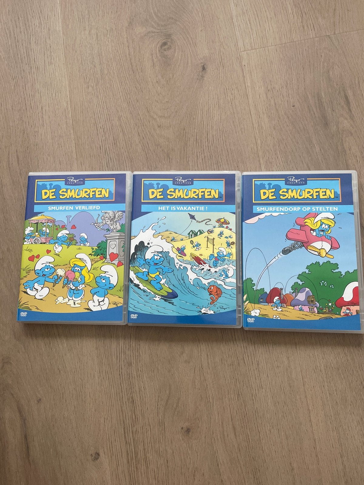 De Smurfen DVD Box - 3 dtuks: Verliefd, Vakantie, Op Stelten, Europees, Gebruikt, Tekenfilm, Alle leeftijden