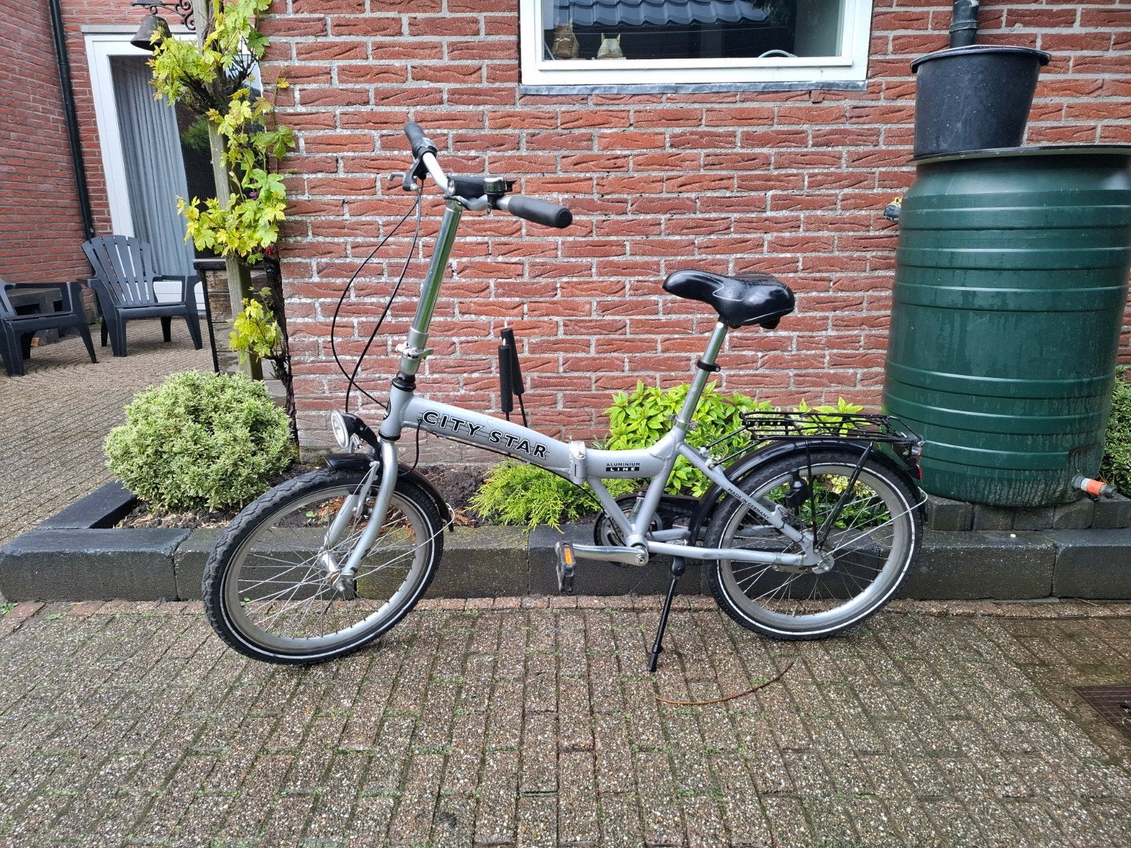 City Star Vouwfiets (Aluminium Line) 3 versnellingen, Fietsen en Brommers, Fietsen | Vouwfietsen, 20 inch of meer, Gebruikt, Velgrem