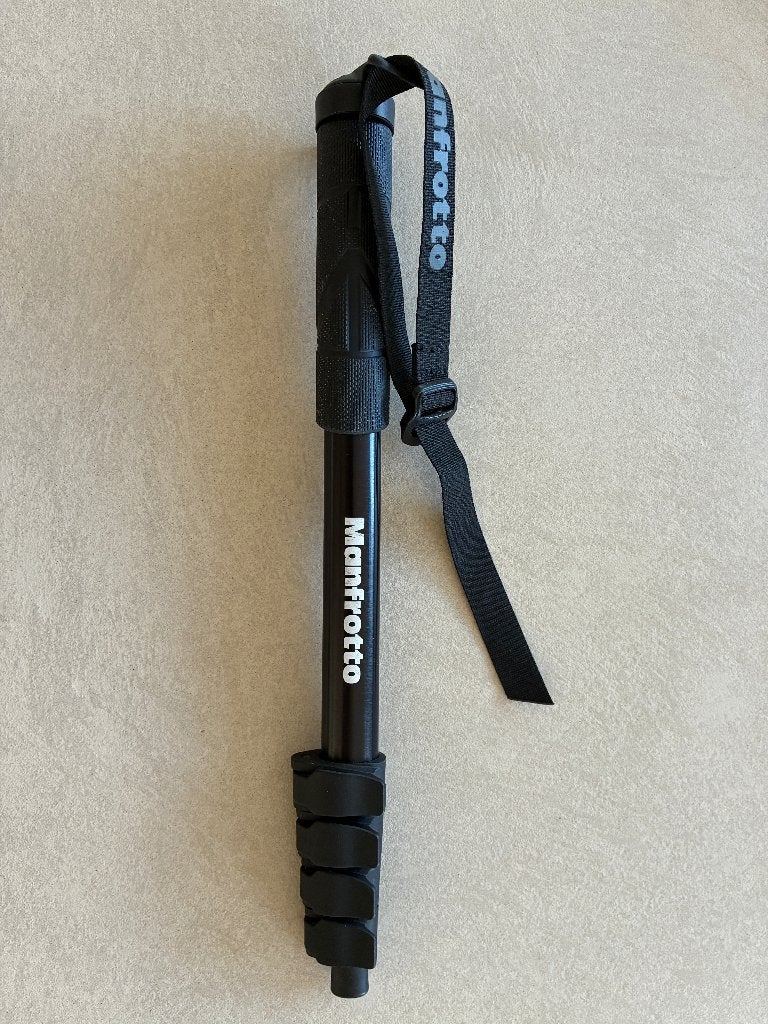 Manfrotto monopod, Monopod functie, Eenpoot, Ophalen of Verzenden, Zo goed als nieuw