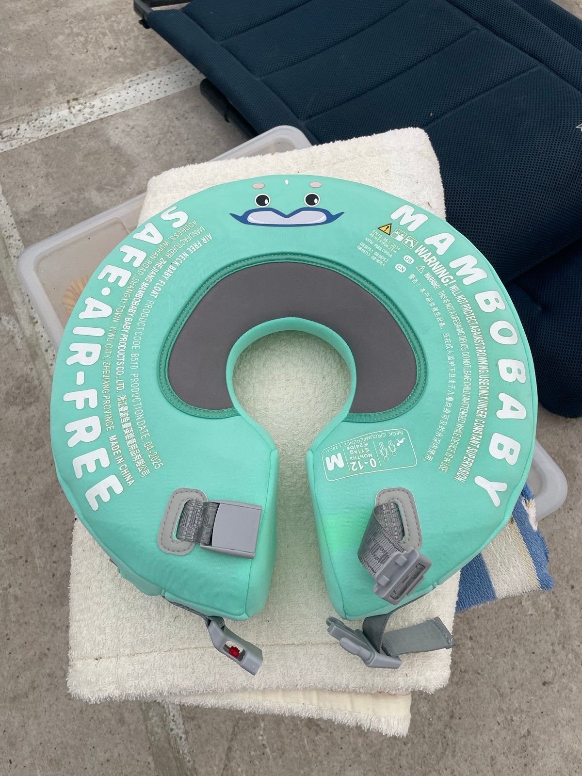 Mambobaby Safe-Air-Free Baby Zwemband 0-12 maanden, Ophalen of Verzenden, Zo goed als nieuw