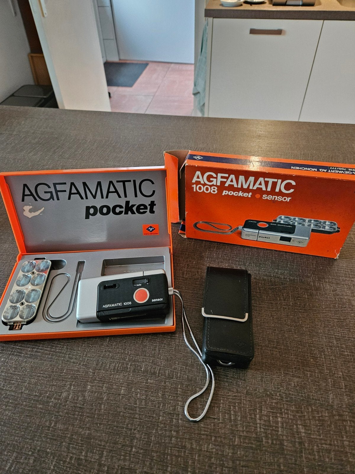 Agfamatic 1008 Sensor Pocketcamera met originele doos, Ophalen of Verzenden, Gebruikt, Compact, Overige Merken