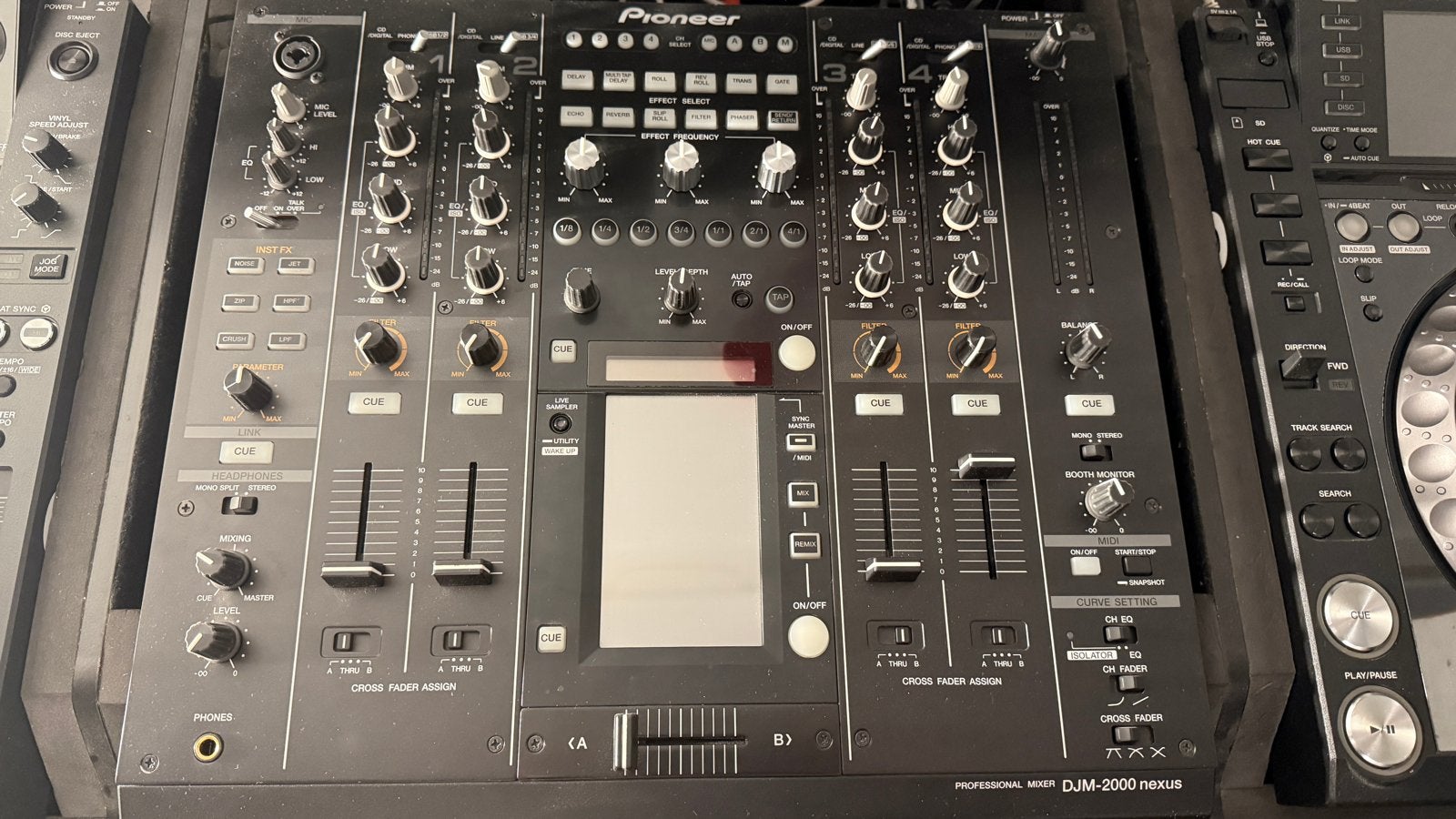 Pioneer DJ SET–2x CDJ-2000NEXUS+DJM2000 NEXUS+FLIGHTCASE, Ophalen of Verzenden, Gebruikt, Dj-set, Pioneer