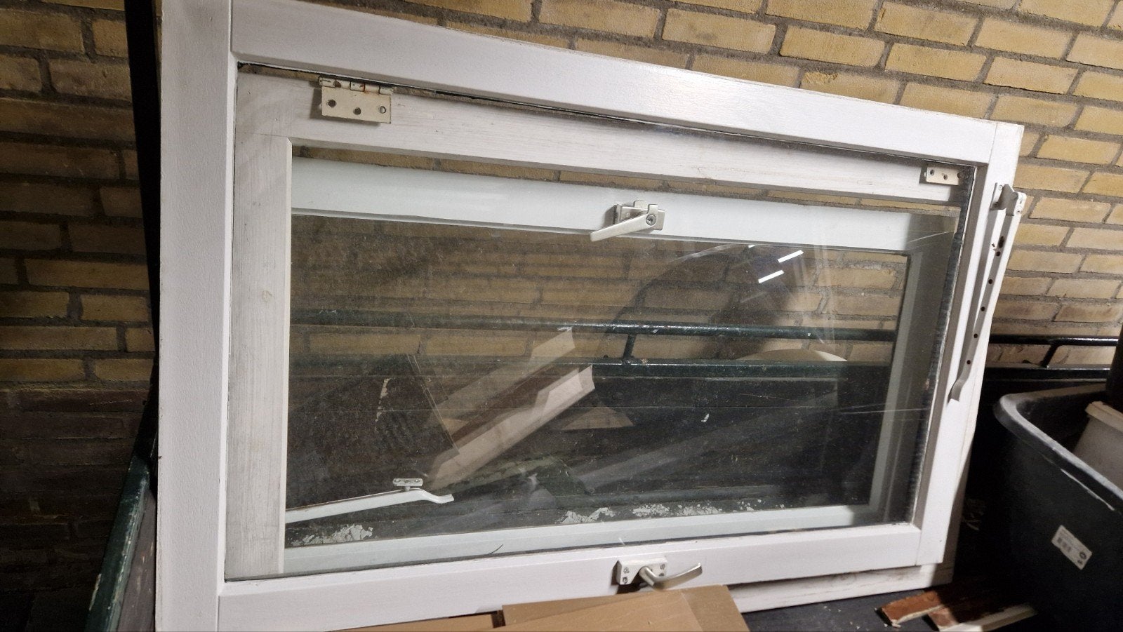 3 Raampjes 80x120cm met glas, Doe-het-zelf en Verbouw, Glas en Ramen, Ophalen, Gevelraam of Ruit, Gebruikt, 80 tot 120 cm