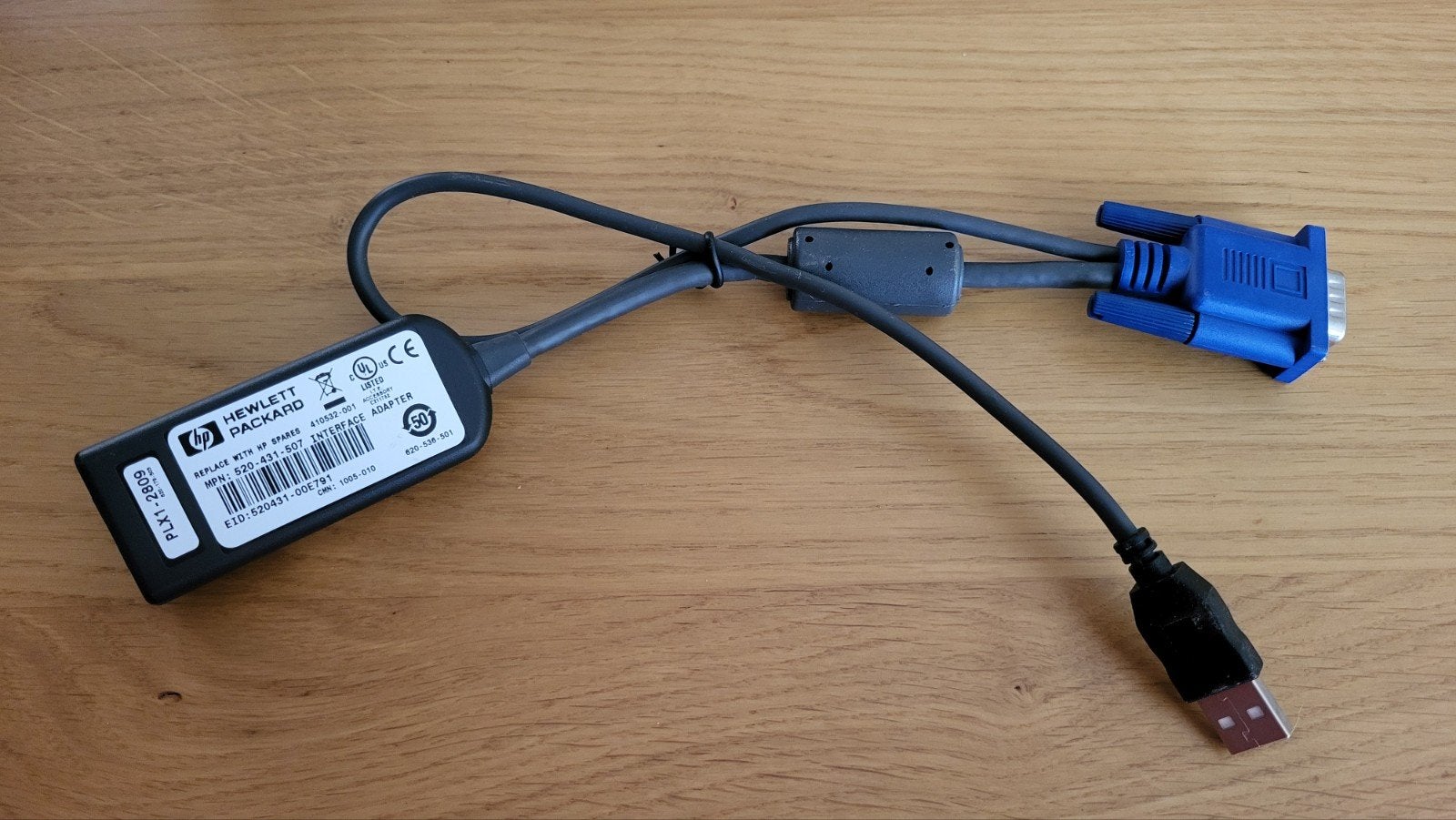 3 stuks HP 520-431-507 Interface Adapter voor HP Console swi, Ophalen of Verzenden, Gebruikt