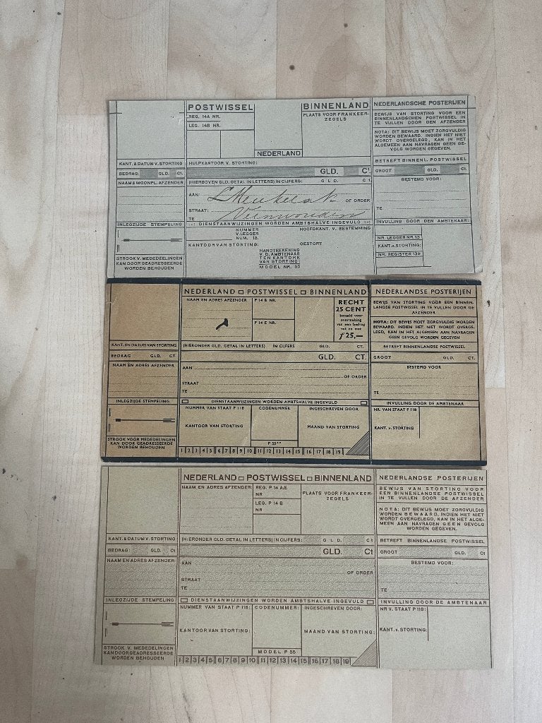 9 postwissel formulieren ongebruikt incl Geuzendam 2, Verzenden, Na 1940, Postfris