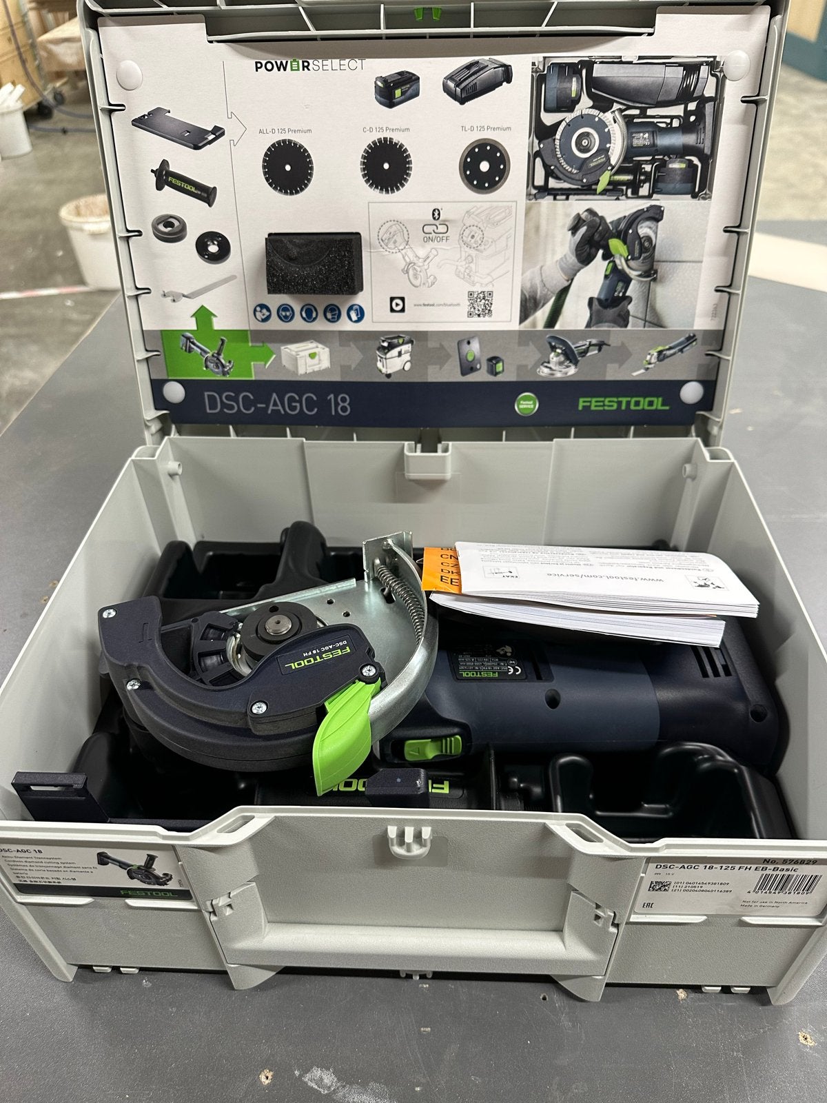 Festool DSC-AGC 18 Tegelslijper - Nieuw in Systainer, Ophalen, Nieuw, 1000 watt of meer, Haakse handslijpmachine