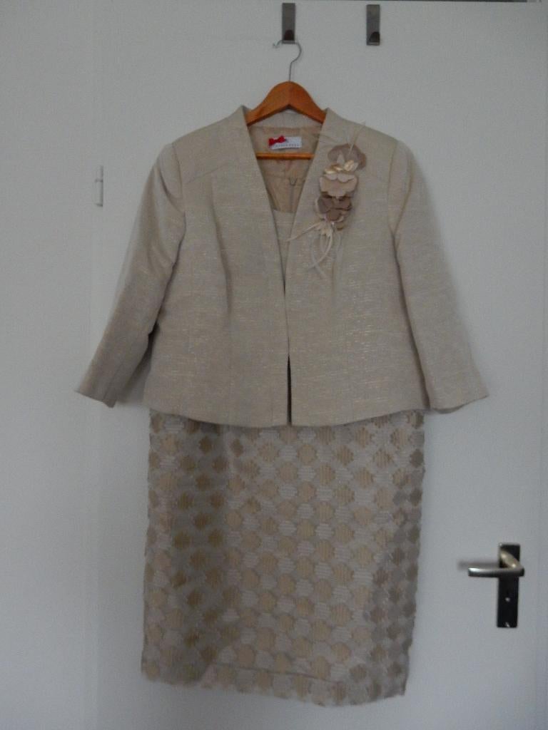 chique mouwloze jurk met bijpassend jasje maat 42 Sonia Peña, Kleding | Dames, Overige kleuren, Maat 42/44 (L), Ophalen of Verzenden