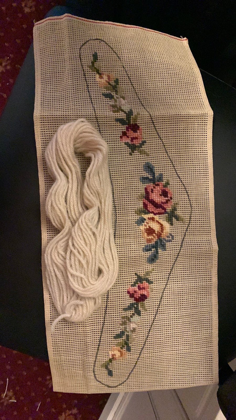 Gobelin borduurpakket kleerhanger, Hobby en Vrije tijd, Borduren en Borduurmachines, Ophalen of Verzenden, Zo goed als nieuw, Borduurpakket