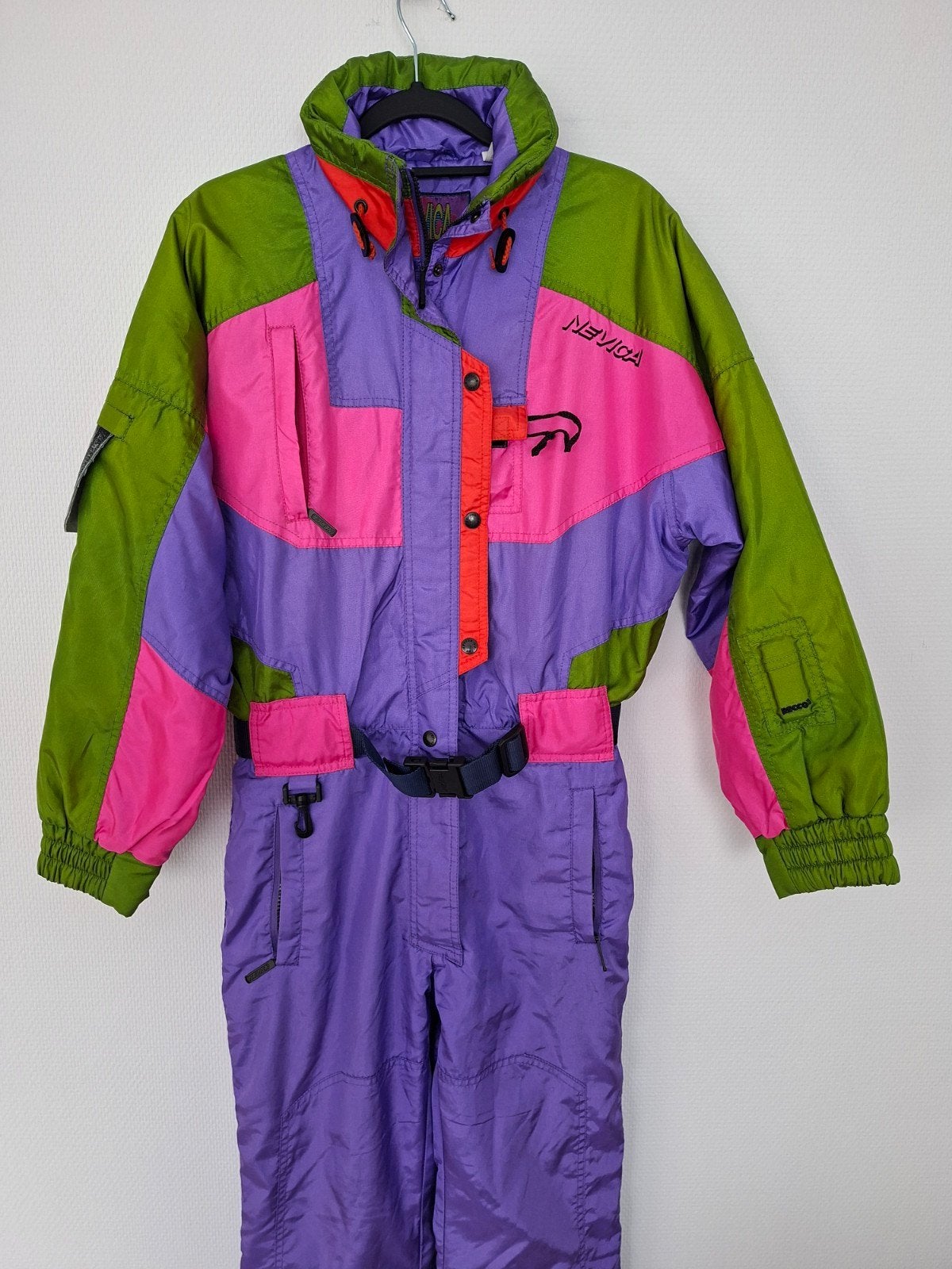 Vintage skipak retro Nevica 34/36 fout après-ski klunen, Sport en Fitness, Skiën en Langlaufen, Ophalen of Verzenden, Zo goed als nieuw
