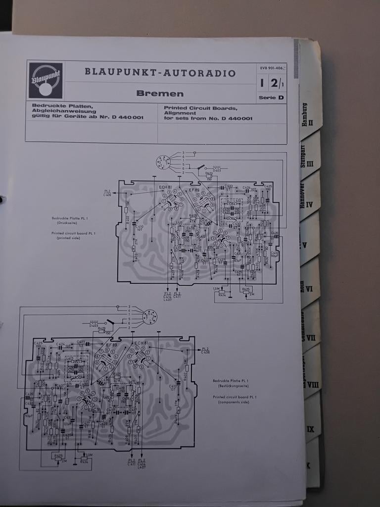 Documentatie Blaupunkt autoradio, Ophalen, Gelezen