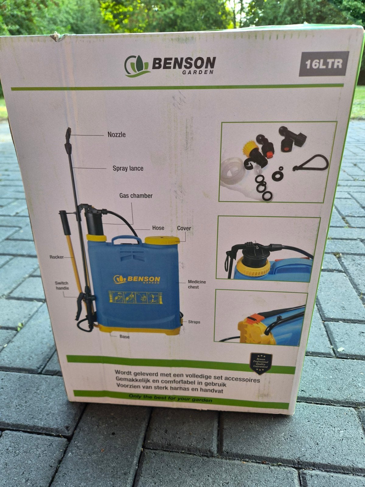Benson Garden Planten- Onkruidspuit Hoge Druk 16L, Ophalen