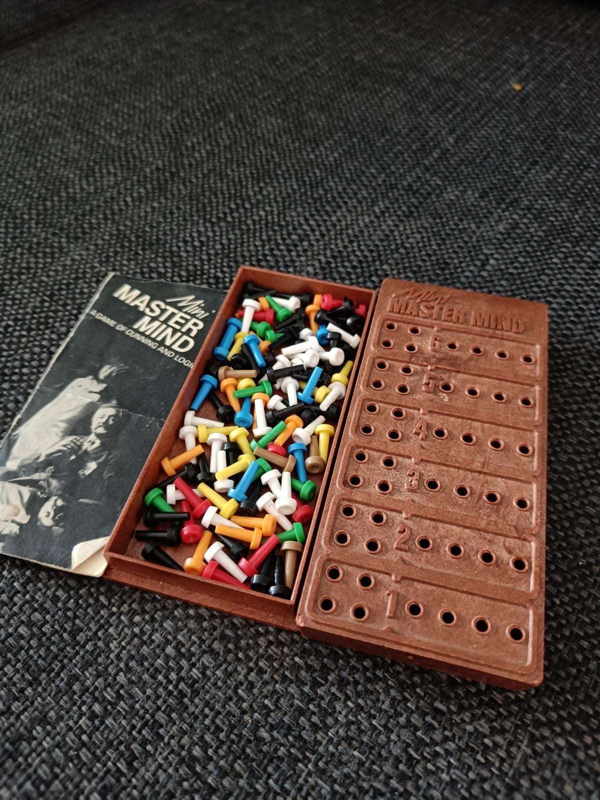 Mastermind Reisspel - Vintage Logica Spel, Ophalen of Verzenden, Zo goed als nieuw, Reisspel, Invicta