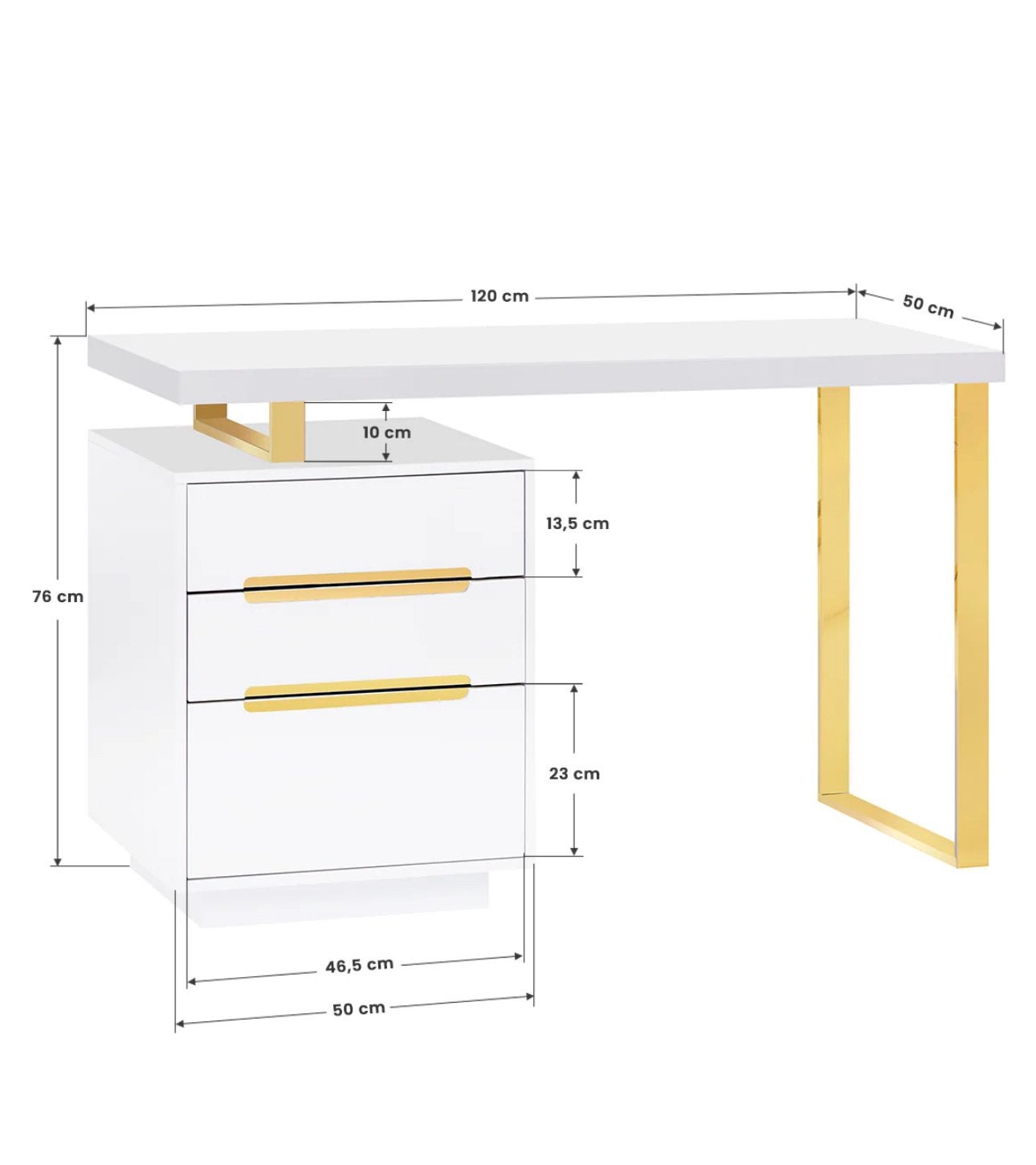 White desk, Wit bureau, Ophalen, Zo goed als nieuw, Wit, Overige typen
