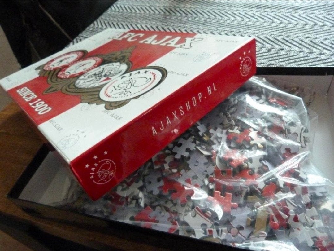 AFC Ajax Legpuzzel - Sinds 1900, Hobby en Vrije tijd, Denksport en Puzzels, Ophalen of Verzenden, Minder dan 500 stukjes, Gebruikt