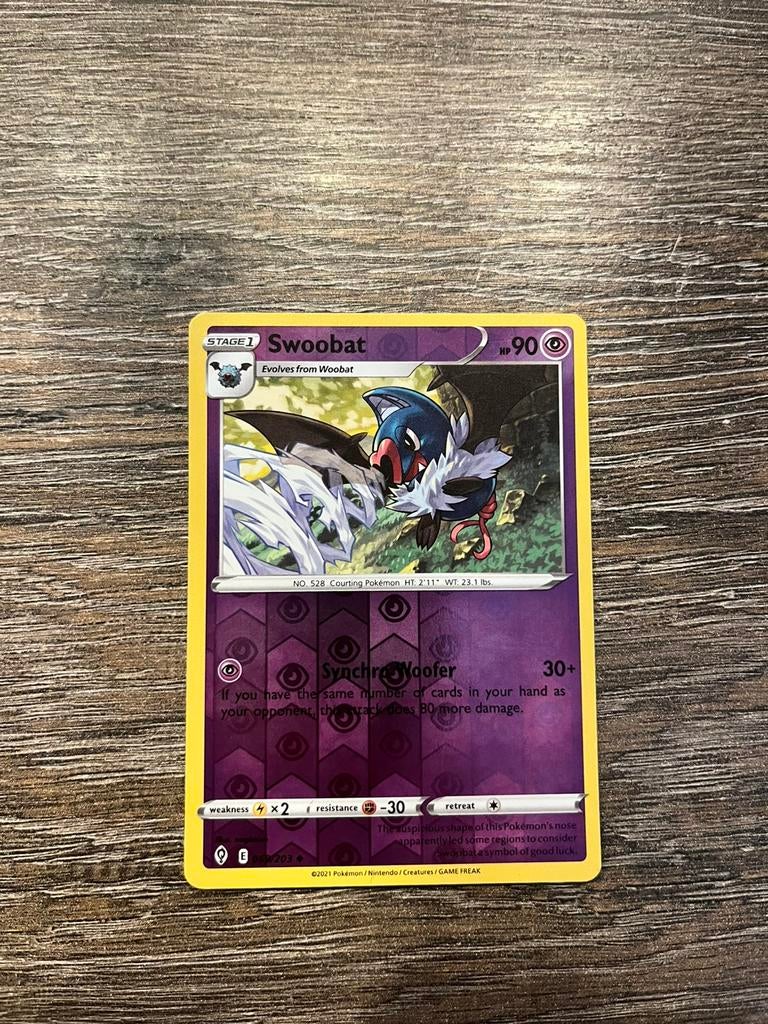 Swoobat EVS 069/203 reverse holo, Ophalen of Verzenden, Zo goed als nieuw