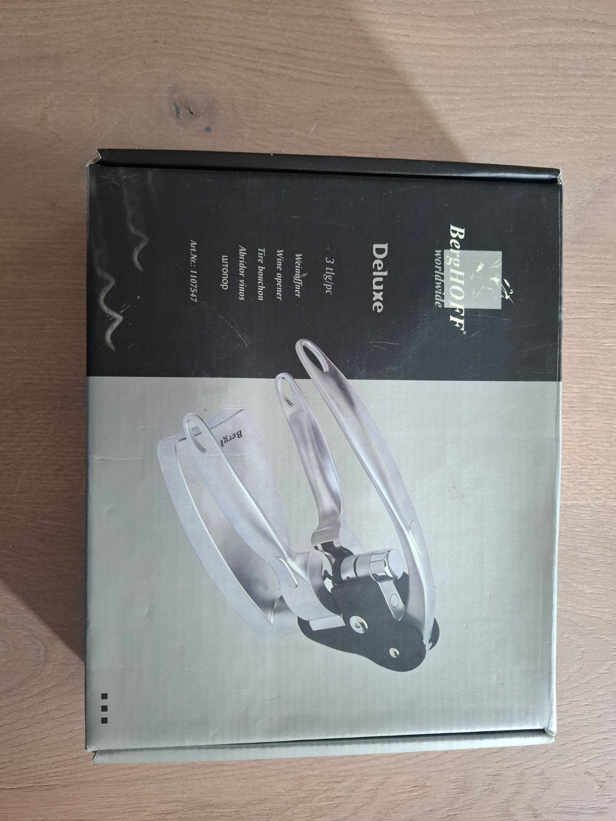 BergHOFF Deluxe Wijnopener Set - Nieuw in Doos, Huis en Inrichting, Overige typen, Ophalen of Verzenden, Metaal, Overige merken