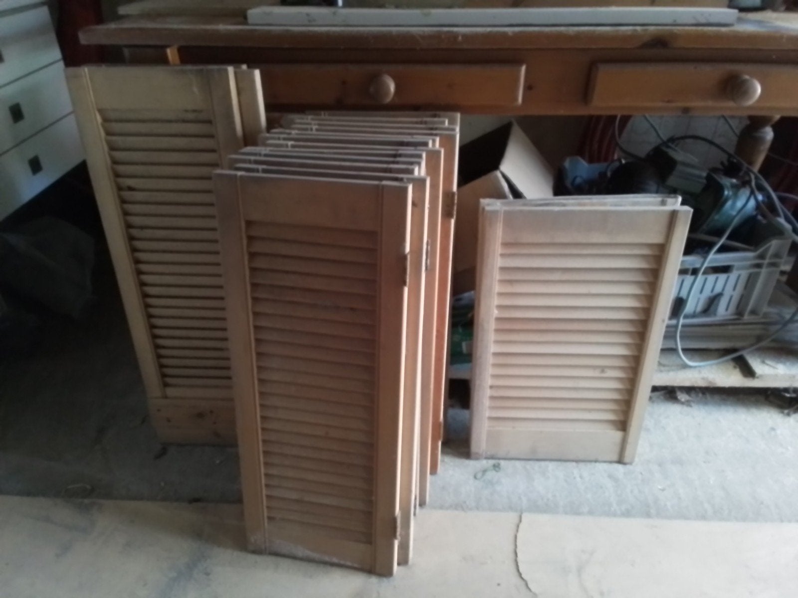 Gebruikte houten louvredeurtjes, Ophalen, Gebruikt, Minder dan 80 cm, Binnendeur