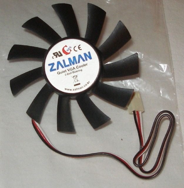 ZALMAN ventilator fan voor VF900 Videokaart Koeler 3 pin, Ophalen, Nieuw, VGA