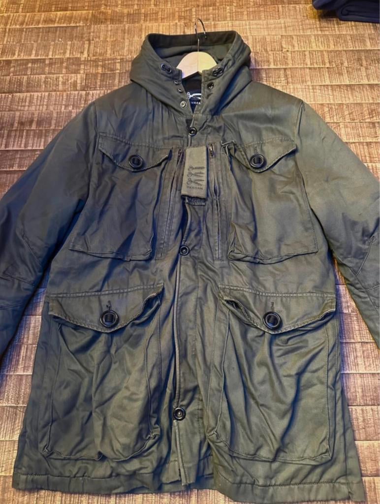 Outwear Denham coat military jacket., Ophalen of Verzenden, Zo goed als nieuw, Maat 48/50 (M), Groen