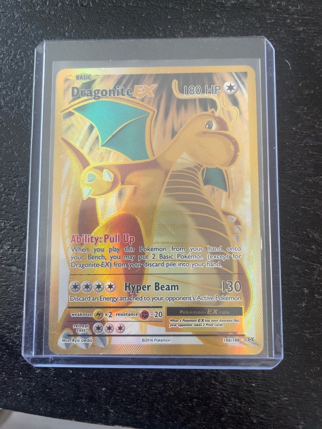 Dragonite EX Full Art Pokémon Kaart 106/108 XY Evolutions, Hobby en Vrije tijd, Verzamelkaartspellen | Pokémon, Ophalen of Verzenden