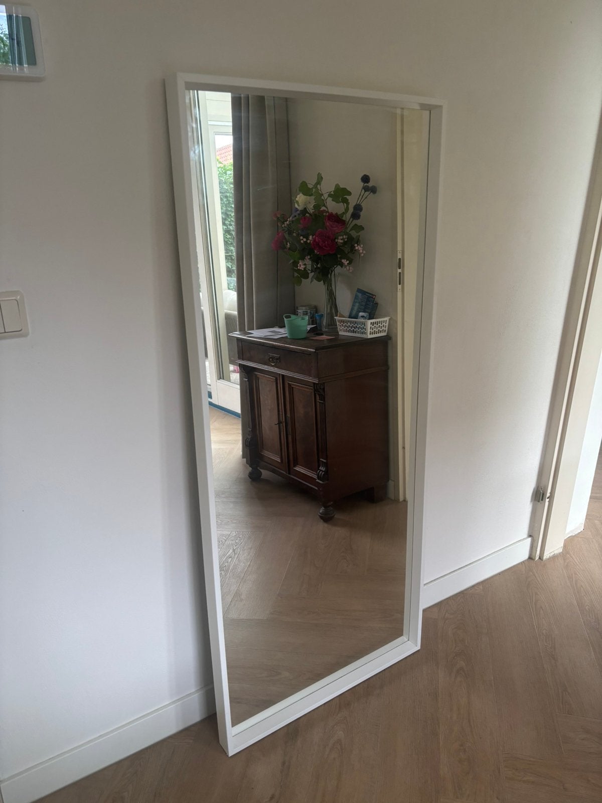 Nissedal spiegel wit, Ophalen, Minder dan 50 cm, Zo goed als nieuw, Minder dan 100 cm