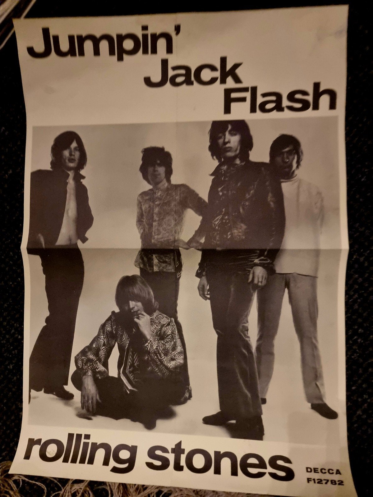 The Rolling Stones - Jumpin' Jack Flash Poster, Ophalen of Verzenden, A1 t/m A3, Muziek, Rechthoekig Staand