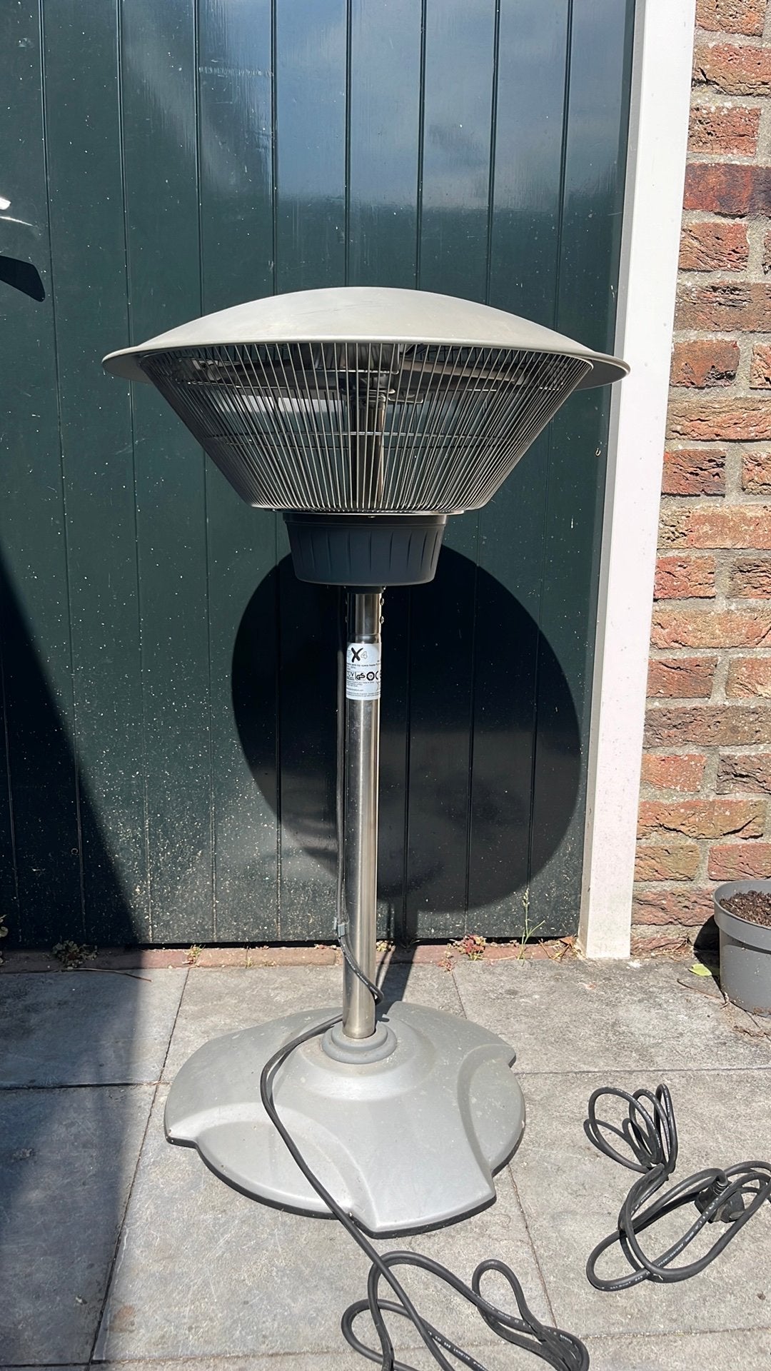 Terrasverwarmer, tafelmodel, Tuin en Terras, Ophalen, Gebruikt, Elektrisch, Vloer