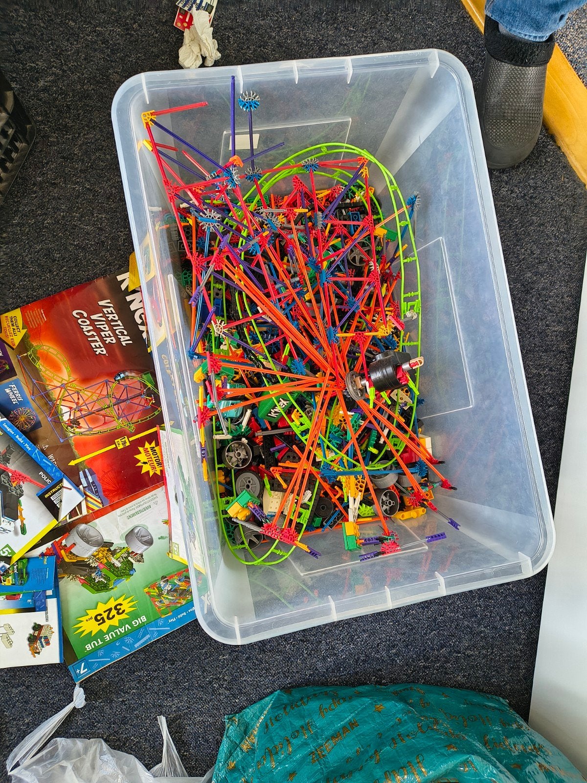 Grote partij K'nex met diverse sets en handleidingen, Ophalen of Verzenden, Gebruikt, K'nex