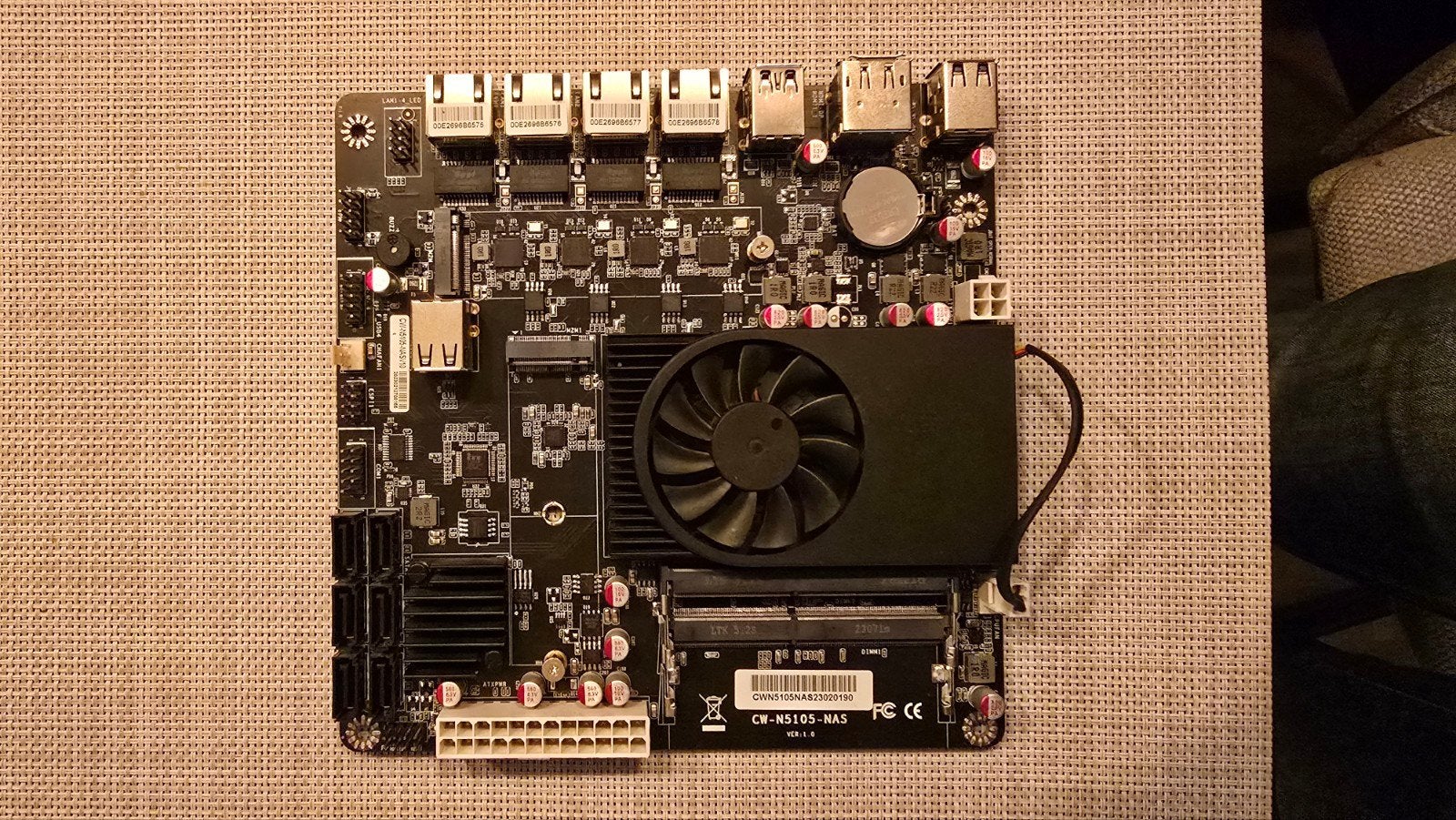 N6005 NAS Moederbord - Perfect voor uw thuis server, Computers en Software, Ophalen of Verzenden, Zo goed als nieuw