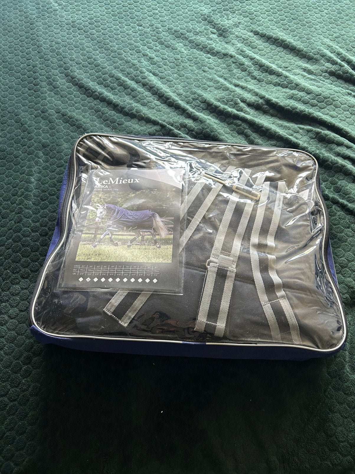 Lemieux Arika Storm-Tek Rug 100g Navy maat 5,0 100/152, Dieren en Toebehoren, 100 g, Nieuw, Ophalen of Verzenden, Pony (P)