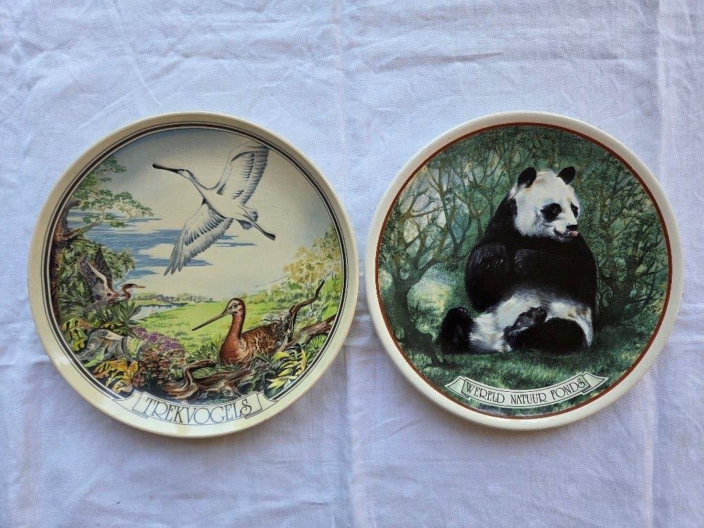 REGINA polychroom: 2 WNF-wandborden, trekvogels en panda, Ophalen of Verzenden