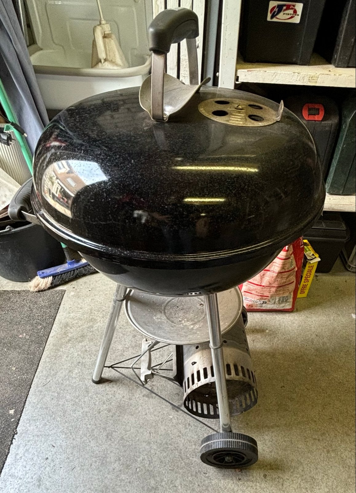 Weber barbecue met accessoires, snelstarter en hoes, Ophalen, Gebruikt