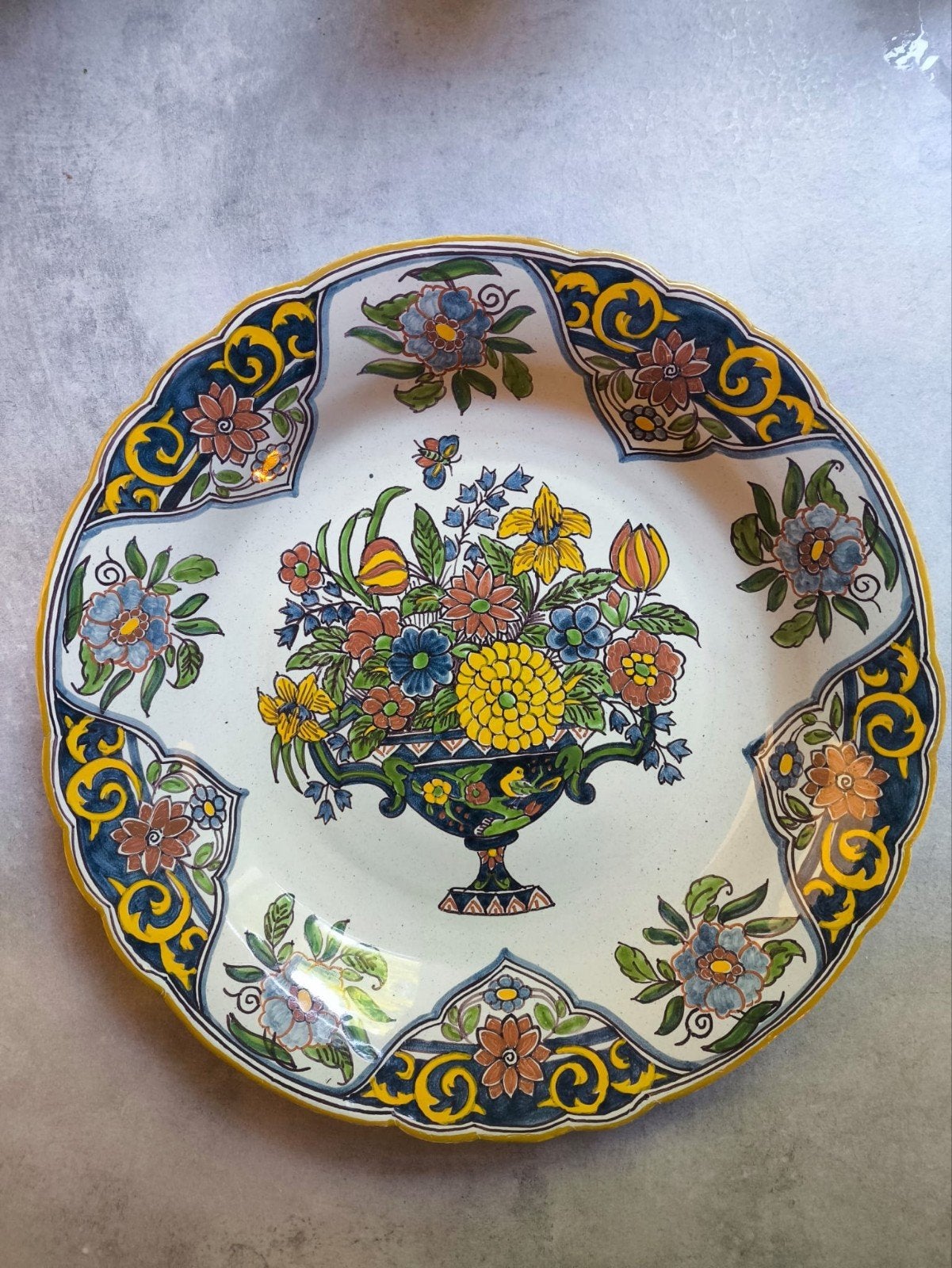 Makkum Aardewerk bord, Antiek en Kunst, Antiek | Wandborden en Tegels, Ophalen of Verzenden