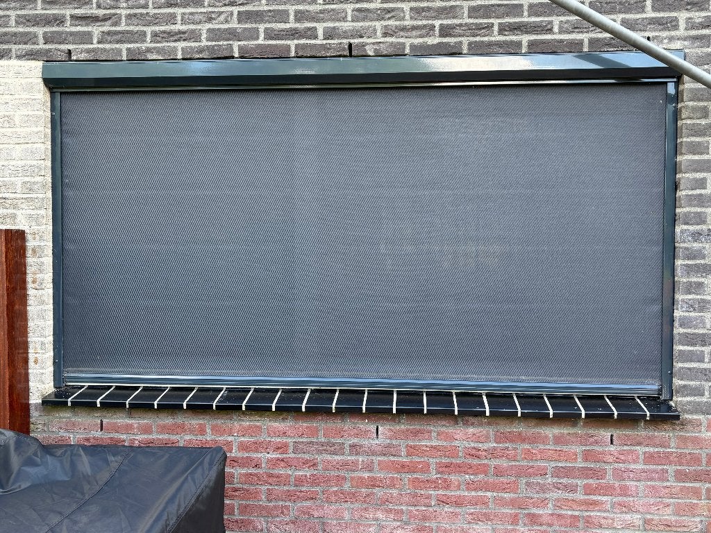 Zonne Screen, Tuin en Terras, Zonneschermen, Ophalen, Gebruikt, Elektrisch, Minder dan 250 cm