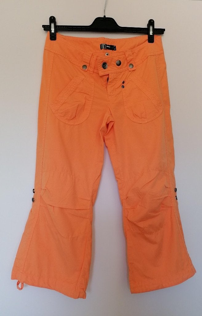 SUPER LEUKE 3/4 oranje broek van ONLY mt. 36, Only, Nieuw, Oranje, Ophalen of Verzenden