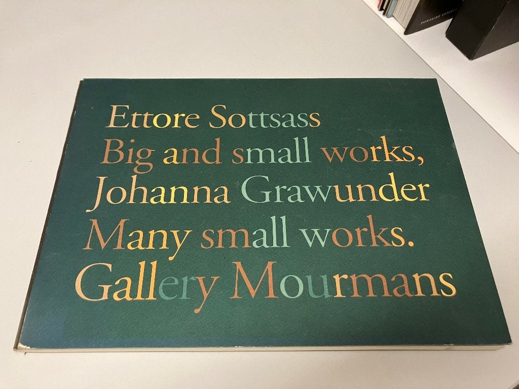 Ettore Sottsass Big and small works, Ophalen of Verzenden, Gelezen, Overige onderwerpen, Ettore Sottsass, Johanna Grawunder
