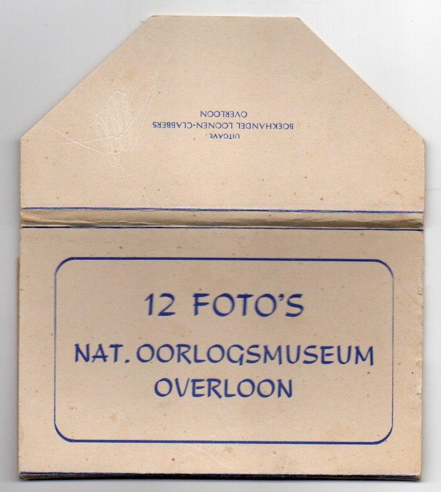 12 Kaarten Overloon Oorlogsmuseum in mapje, Ophalen, 1940 tot 1960, Noord-Brabant