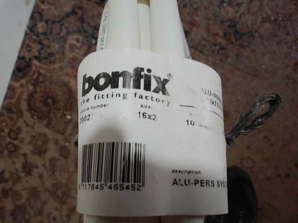 Bonfix ALU-PERS Systeembuis 16x2 mm - 10 meter, Ophalen, Overige materialen, Minder dan 20 mm, 6 meter of meer