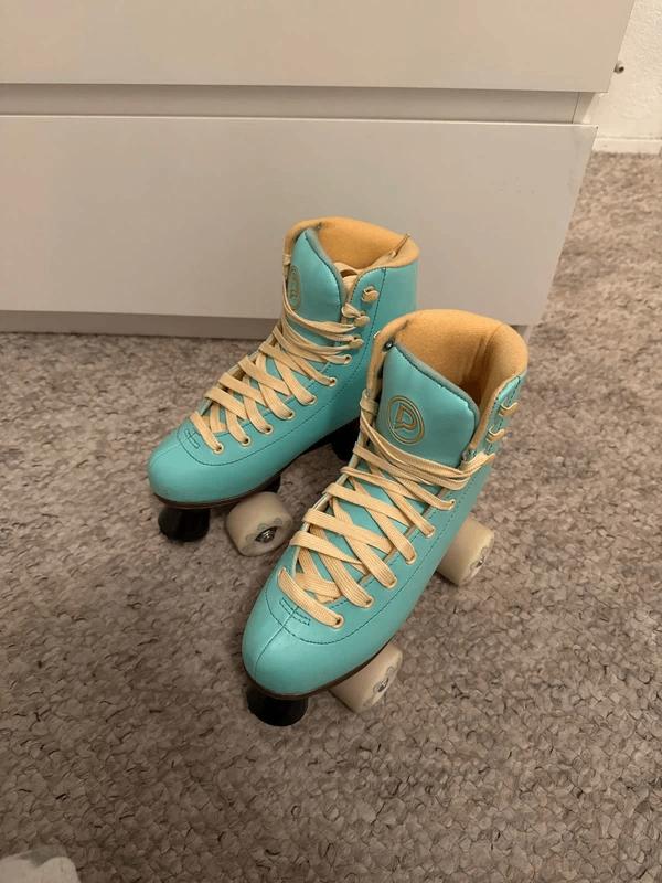 Playlife Rolschaatsen M: 36 | Turquoise | Retro Quad Skates, Ophalen of Verzenden, Zo goed als nieuw, Kinderen