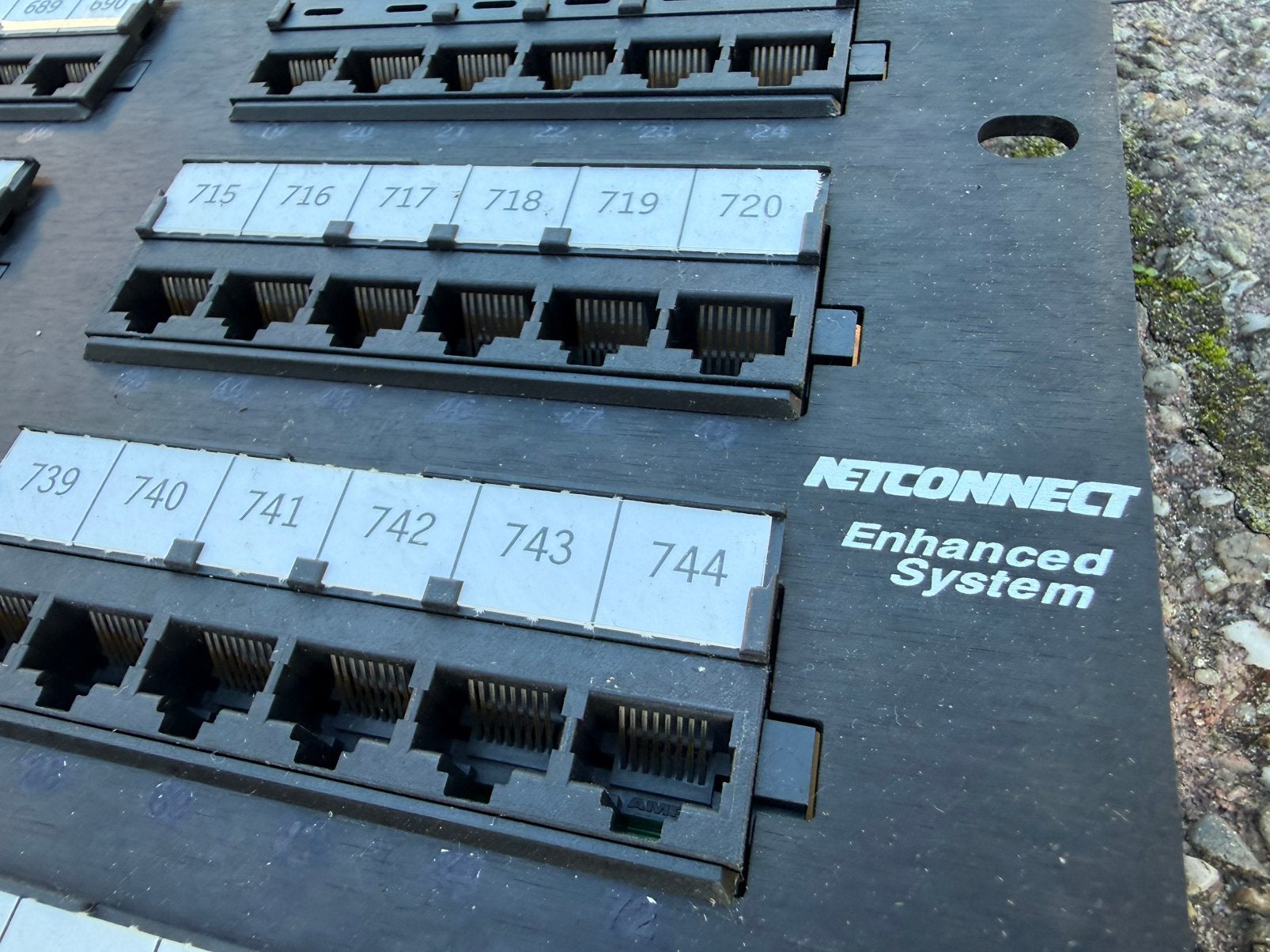 AMP patch panels voor 19” rack 4U Cat5 TEAB, Ophalen, Gebruikt