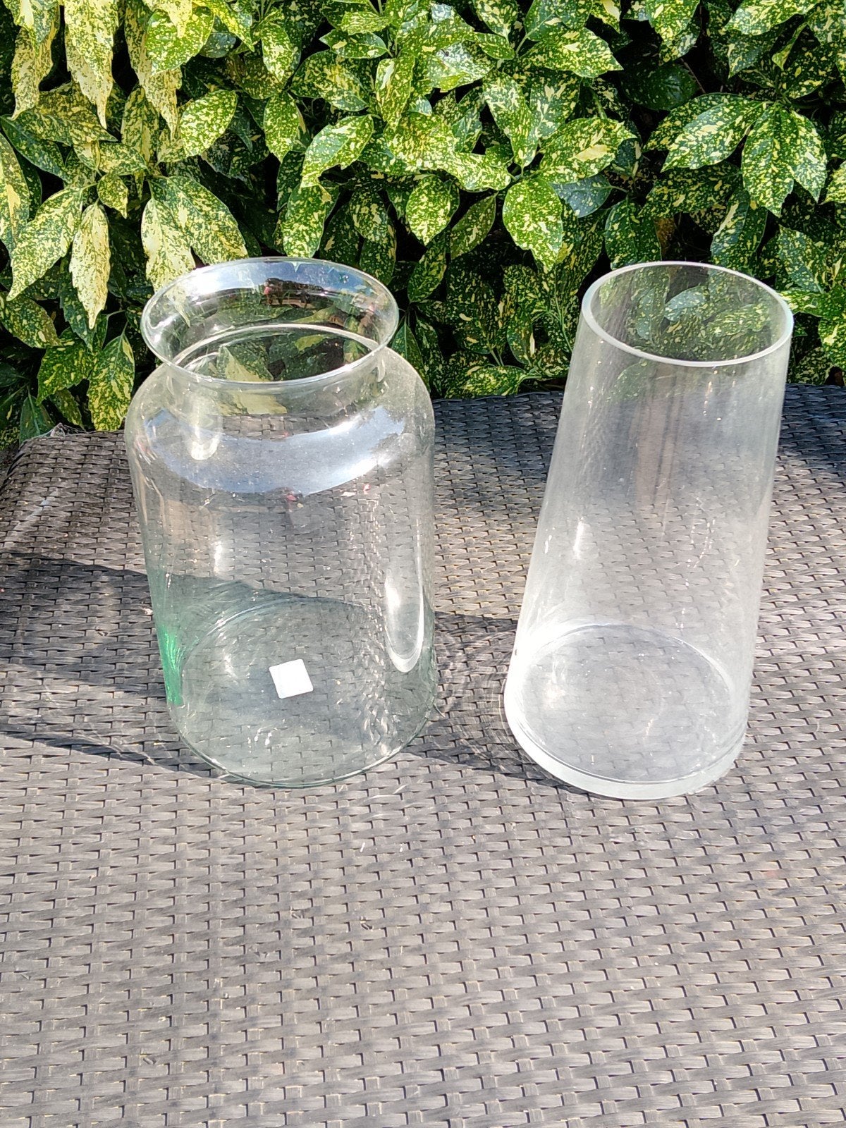 Grote glazen vazen. 2 verschillende, Ophalen